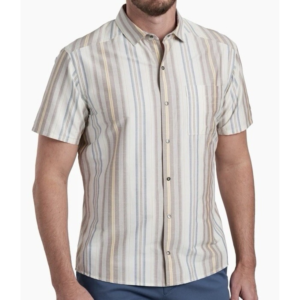 NWT - Kuhl Intriguer Short Sleeve‎ Shirt - Men's Small - Sahara Sun - 7415